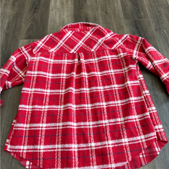 White Birch Plaid Shacket (sweater jacket).  Women’s size medium. Like new! - Picture 8 of 8